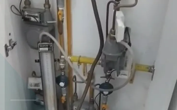 Reparo de Tubulação de Gás com Resina