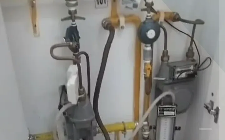 Vedação de Tubulação de Gás com Resina